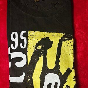 Vintage Rolling Stones 94/95 World Tour List Concert Short Sleeve Tee size XL